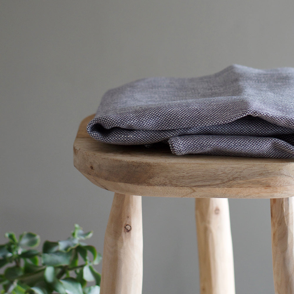 Chambray Grey Linen Towel  Fog Linen Work - Ruby Roost